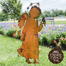 Load image into Gallery viewer, Prairie Dance Proudly Handmade in South Dakota, USA Eye on the Sparrow Decorative Garden Stake Angel
