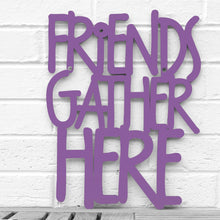 Load image into Gallery viewer, Spunky Fluff Proudly handmade in South Dakota, USA Medium / Purple Friends Gather Here