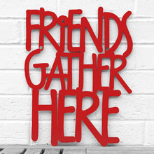 Load image into Gallery viewer, Spunky Fluff Proudly handmade in South Dakota, USA Medium / Red Friends Gather Here