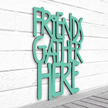 Load image into Gallery viewer, Spunky Fluff Proudly handmade in South Dakota, USA Medium / Turquoise Friends Gather Here