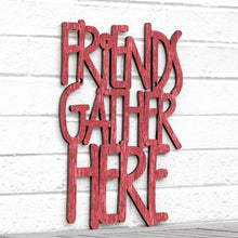 Load image into Gallery viewer, Spunky Fluff Proudly handmade in South Dakota, USA Medium / Weathered Red Friends Gather Here