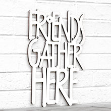 Load image into Gallery viewer, Spunky Fluff Proudly handmade in South Dakota, USA Medium / White Friends Gather Here