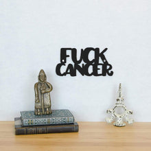 Load image into Gallery viewer, Spunky Fluff Proudly handmade in South Dakota, USA Small / Black Fuck Cancer