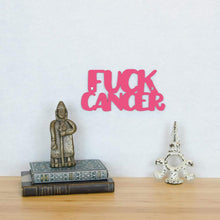 Load image into Gallery viewer, Spunky Fluff Proudly handmade in South Dakota, USA Small / Magenta Fuck Cancer