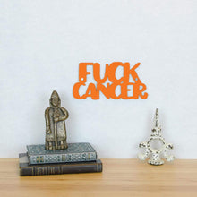 Load image into Gallery viewer, Spunky Fluff Proudly handmade in South Dakota, USA Small / Orange Fuck Cancer