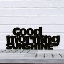 Load image into Gallery viewer, Spunky Fluff Proudly handmade in South Dakota, USA Medium / Black Good Morning Sunshine