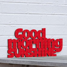 Load image into Gallery viewer, Spunky Fluff Proudly handmade in South Dakota, USA Medium / Red Good Morning Sunshine