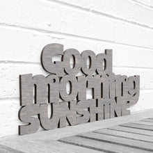 Load image into Gallery viewer, Spunky Fluff Proudly handmade in South Dakota, USA Medium / Weathered Gray Good Morning Sunshine