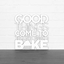 Load image into Gallery viewer, Spunky Fluff Proudly handmade in South Dakota, USA Medium / White "Good Things Come to Those Who Bake" Wall Décor