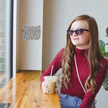 Load image into Gallery viewer, Spunky Fluff Proudly handmade in South Dakota, USA Small / Weathered Gray Good Vibes Only