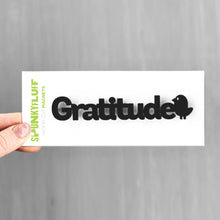 Load image into Gallery viewer, Spunky Fluff Proudly handmade in South Dakota, USA Gratitude-Tiny Word Magnet