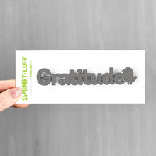 Load image into Gallery viewer, Spunky Fluff Proudly handmade in South Dakota, USA Gratitude-Tiny Word Magnet