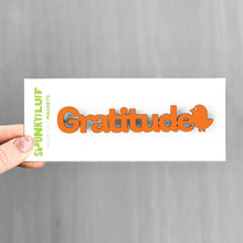 Load image into Gallery viewer, Spunky Fluff Proudly handmade in South Dakota, USA Gratitude-Tiny Word Magnet