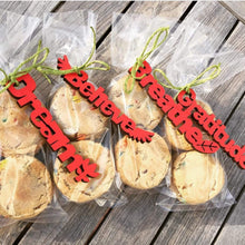 Load image into Gallery viewer, Spunky Fluff Proudly handmade in South Dakota, USA Red Gratitude-Tiny Word Magnet