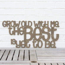 Load image into Gallery viewer, Spunky Fluff Proudly handmade in South Dakota, USA Medium / Weathered Brown Grow Old With Me