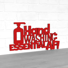 Load image into Gallery viewer, Spunky Fluff Proudly handmade in South Dakota, USA Small / Red Hand Washing Essential AF!