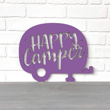 Load image into Gallery viewer, Spunky Fluff Proudly handmade in South Dakota, USA Small / Purple Happy Camper (Drop Font)
