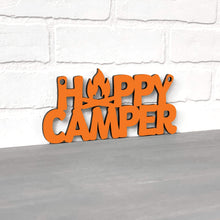 Load image into Gallery viewer, Spunky Fluff Proudly handmade in South Dakota, USA Small / Orange Happy Camper