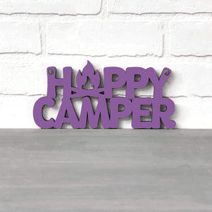 Spunky Fluff Proudly handmade in South Dakota, USA Small / Purple Happy Camper