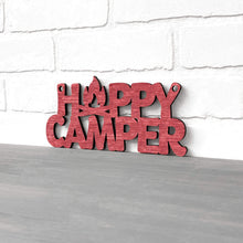 Load image into Gallery viewer, Spunky Fluff Proudly handmade in South Dakota, USA Small / Weathered Red Happy Camper