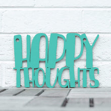 Load image into Gallery viewer, Spunky Fluff Proudly handmade in South Dakota, USA Small / Turquoise Happy Thoughts