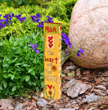 Load image into Gallery viewer, Studio M Proudly Handmade in Missouri, USA "Heart of the Family" - 13" Mini Art Pole