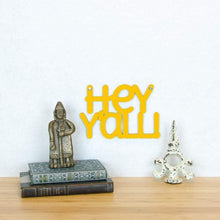 Load image into Gallery viewer, Spunky Fluff Proudly handmade in South Dakota, USA Small / Yellow Hey Y'all