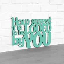 Load image into Gallery viewer, Spunky Fluff Proudly handmade in South Dakota, USA Medium / Turquoise How Sweet it is to be Loved by You