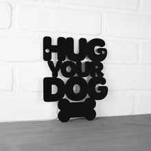 Load image into Gallery viewer, Spunky Fluff Proudly handmade in South Dakota, USA Small / Black Hug Your Dog
