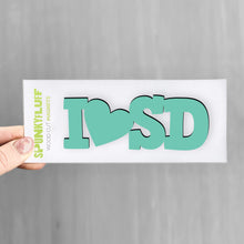 Load image into Gallery viewer, Spunky Fluff Proudly handmade in South Dakota, USA I <3 SD-Tiny Word Magnet