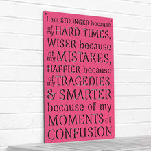 Load image into Gallery viewer, Spunky Fluff Proudly handmade in South Dakota, USA Magenta I am Stronger