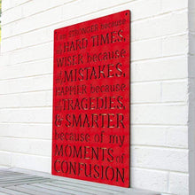 Load image into Gallery viewer, Spunky Fluff Proudly handmade in South Dakota, USA Red I am Stronger