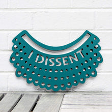 Load image into Gallery viewer, Spunky Fluff Proudly handmade in South Dakota, USA Small / Teal I Dissent-RBG