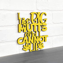 Load image into Gallery viewer, Spunky Fluff Proudly handmade in South Dakota, USA Small / Yellow I Like Big Mutts and I Cannot Lie