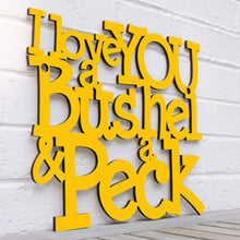 Load image into Gallery viewer, Spunky Fluff Proudly handmade in South Dakota, USA Medium / Yellow I Love You a Bushel & a Peck