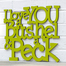 Load image into Gallery viewer, Spunky Fluff Proudly handmade in South Dakota, USA I Love You a Bushel & a Peck