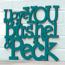 Load image into Gallery viewer, Spunky Fluff Proudly handmade in South Dakota, USA I Love You a Bushel & a Peck