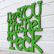 Load image into Gallery viewer, Spunky Fluff Proudly handmade in South Dakota, USA I Love You a Bushel & a Peck