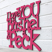 Load image into Gallery viewer, Spunky Fluff Proudly handmade in South Dakota, USA I Love You a Bushel & a Peck