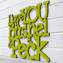 Load image into Gallery viewer, Spunky Fluff Proudly handmade in South Dakota, USA I Love You a Bushel & a Peck