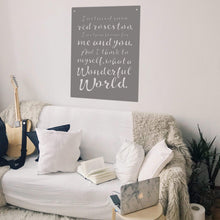 Load image into Gallery viewer, Spunky Fluff Proudly handmade in South Dakota, USA "I See Trees" (Wonderful World) Decorative Wall Sign