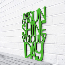 Load image into Gallery viewer, Spunky Fluff Proudly handmade in South Dakota, USA Large / Grass Green I've Got Sunshine on a Cloudy Day