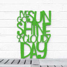 Load image into Gallery viewer, Spunky Fluff Proudly handmade in South Dakota, USA Medium / Grass Green I've Got Sunshine on a Cloudy Day