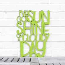 Load image into Gallery viewer, Spunky Fluff Proudly handmade in South Dakota, USA Medium / Pear Green I've Got Sunshine on a Cloudy Day