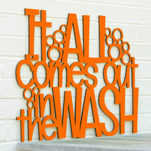 Load image into Gallery viewer, Spunky Fluff Proudly handmade in South Dakota, USA Medium / Orange It All Comes Out In The Wash
