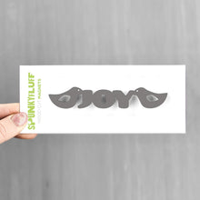 Load image into Gallery viewer, Spunky Fluff Proudly handmade in South Dakota, USA Charcoal Gray Joy-Tiny Word Magnet