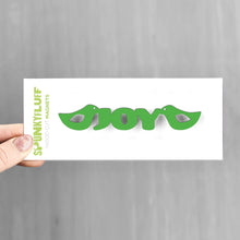 Load image into Gallery viewer, Spunky Fluff Proudly handmade in South Dakota, USA Grass Green Joy-Tiny Word Magnet