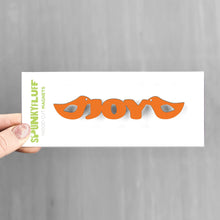 Load image into Gallery viewer, Spunky Fluff Proudly handmade in South Dakota, USA Orange Joy-Tiny Word Magnet