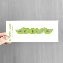 Load image into Gallery viewer, Spunky Fluff Proudly handmade in South Dakota, USA Pear Green Joy-Tiny Word Magnet