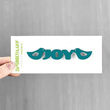 Load image into Gallery viewer, Spunky Fluff Proudly handmade in South Dakota, USA Teal Joy-Tiny Word Magnet